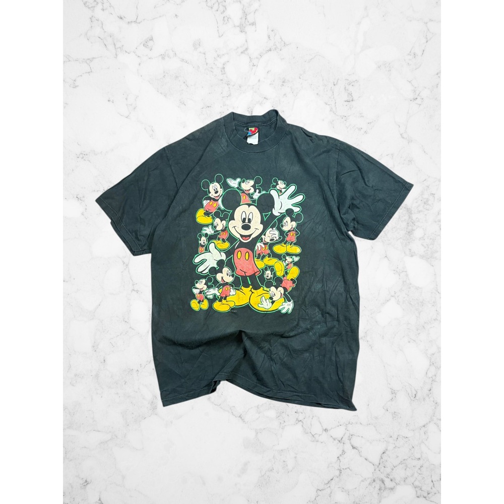 Vintage Mickey Unlimited Disney T-Shirt XL Black 90s Single Stitch Made in USA